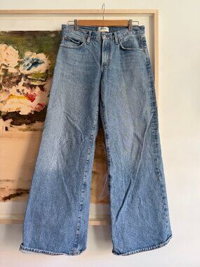 AGOLDE Clara baggy wide-leg organic jeans